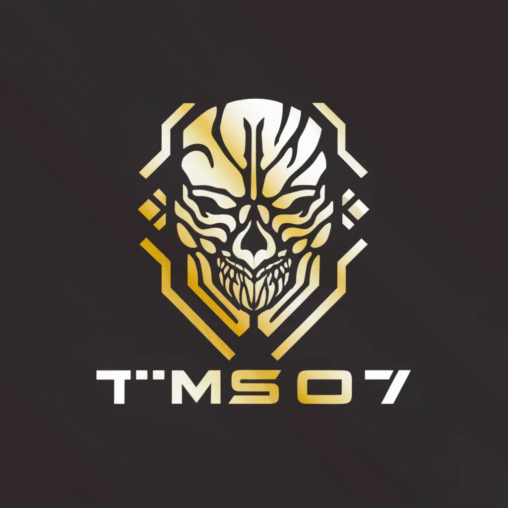a logo design,with the text TMS07, main symbol:Tm,complex,clear background