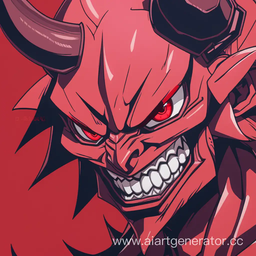 Intense-Anime-Red-Demon-Head-Drawing