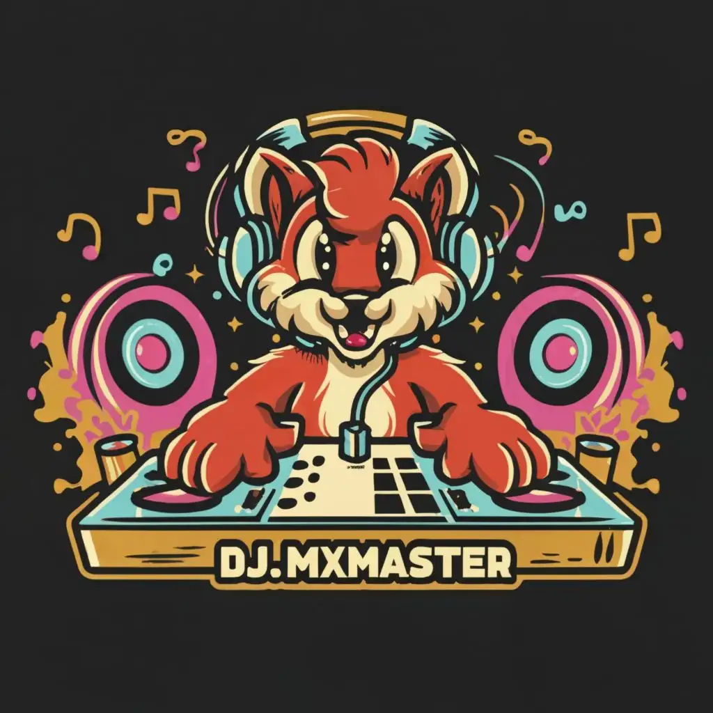 LOGO-Design-For-Furry-DJing-Vibrant-and-Energetic-with-DJMixmaster-Typography