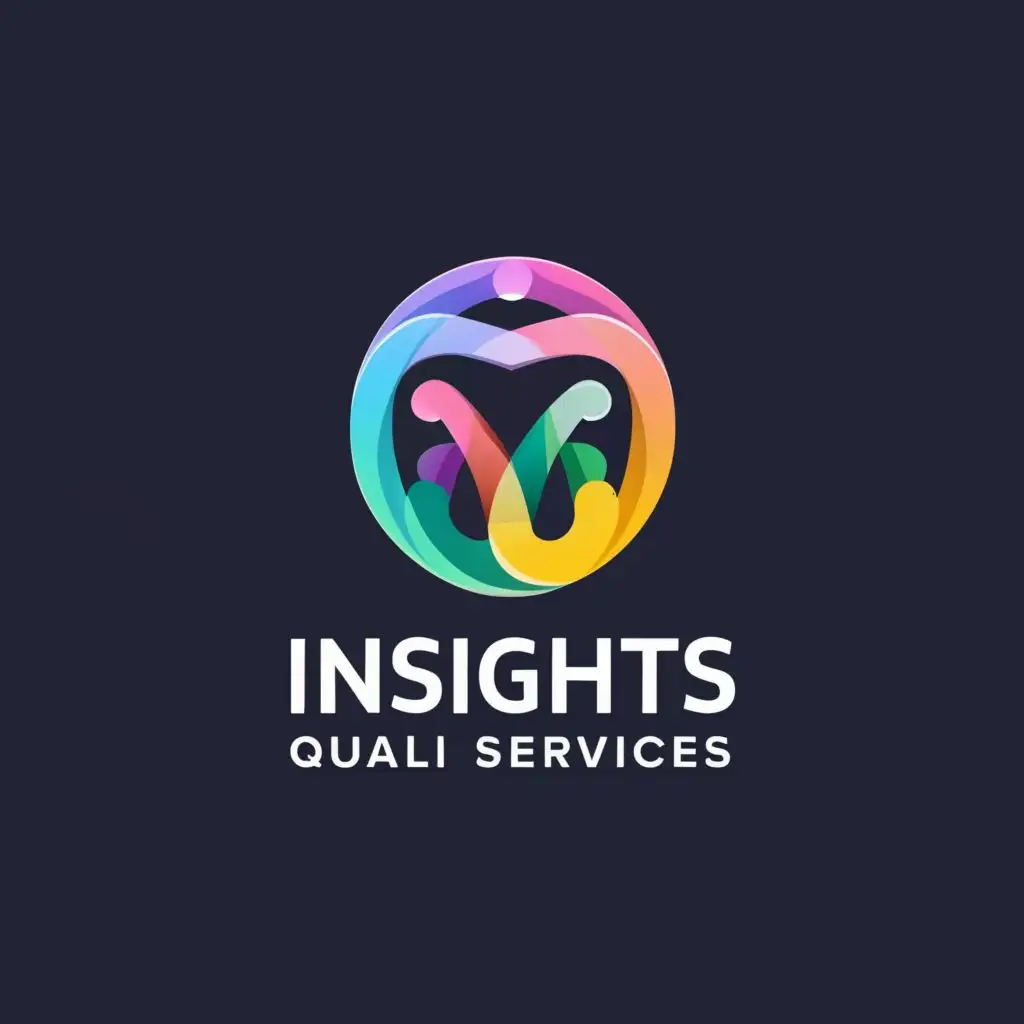 a logo design,with the text "Insights Quali Services", main symbol:I.Q's,Moderate,be used in Education industry,clear background