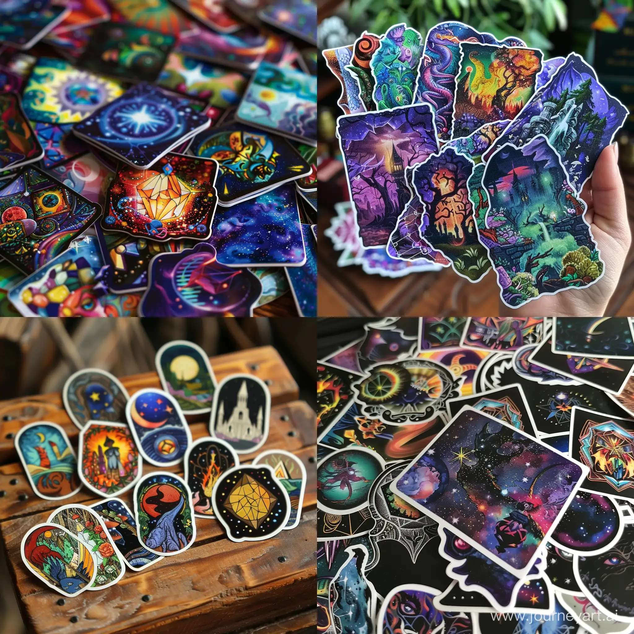 fantasy abstract stickers colection