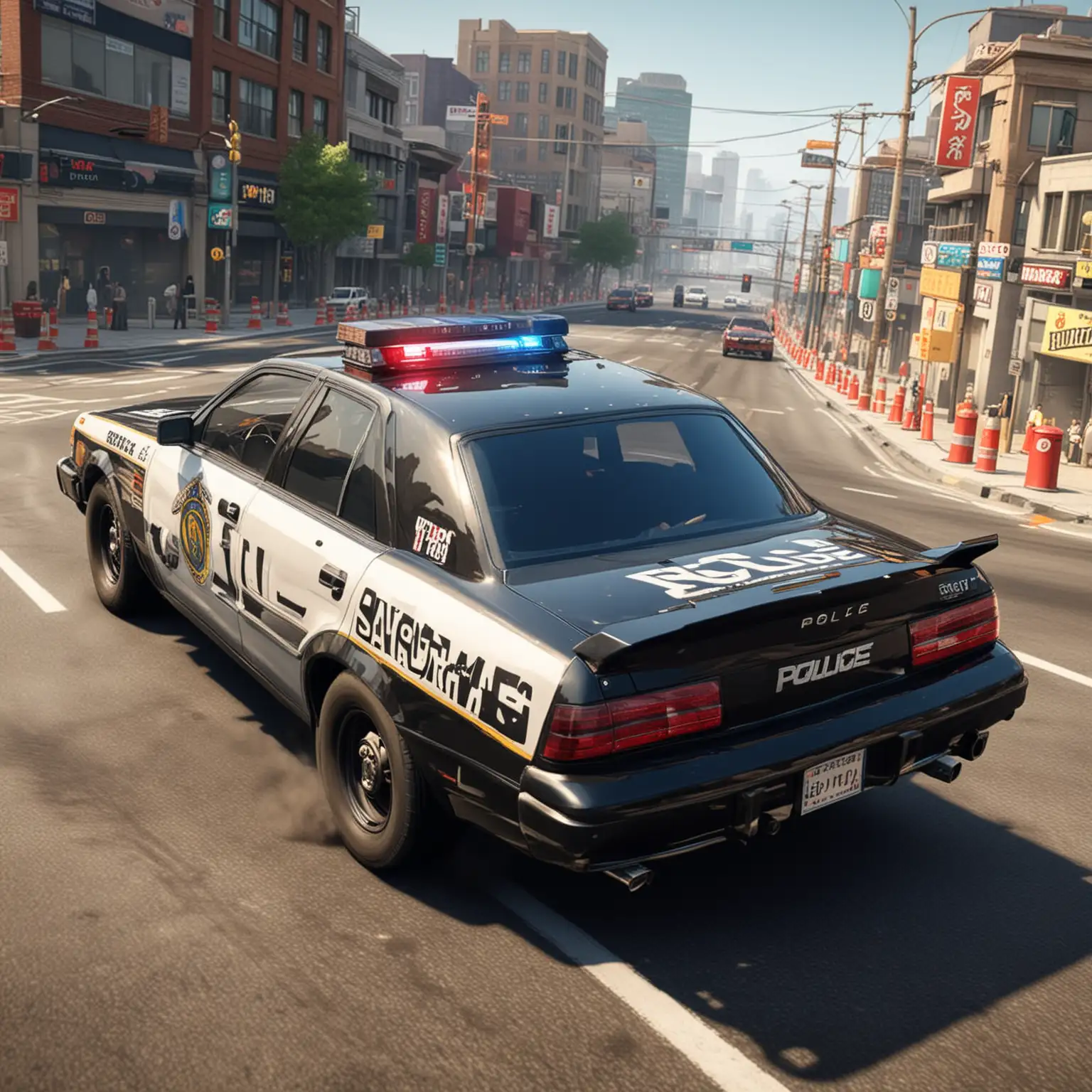 Asphalt Police Car HighSpeed Racing Action