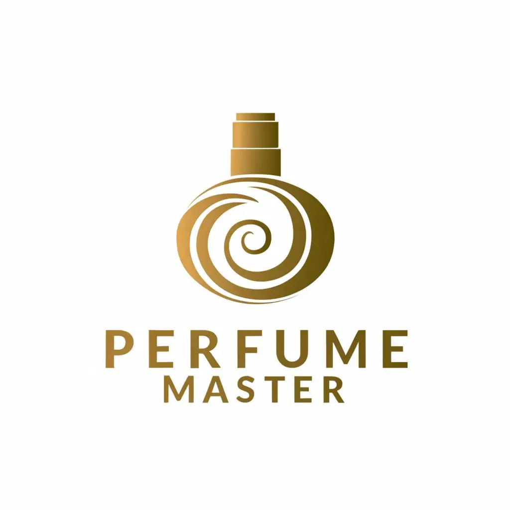 a logo design,with the text "Perfume Master", main symbol:perfume, cream, beauty,complex,be used in Beauty Spa industry,clear background