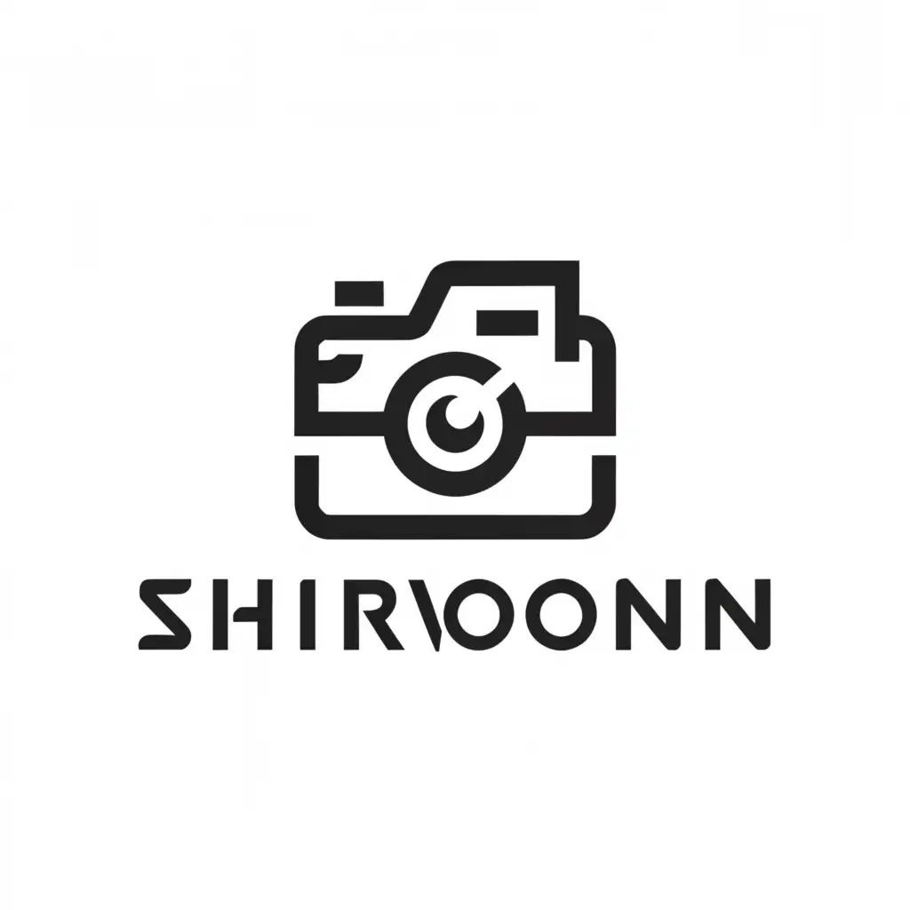 a logo design,with the text "shirvooni", main symbol:camera,Moderate,clear background