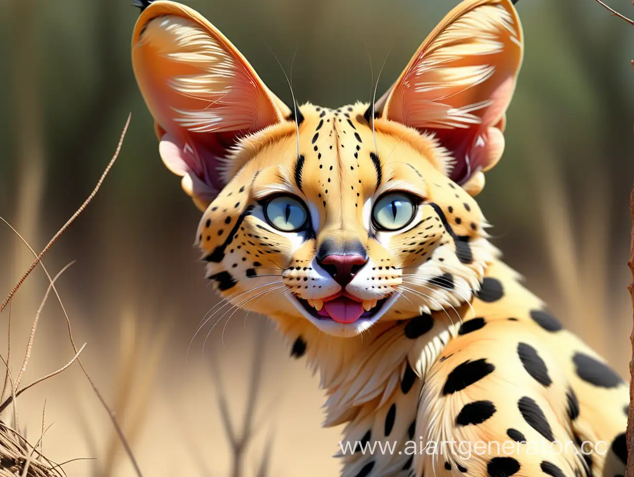 Serval-Wild-Domestic-Cat-Exquisite-Hybrid-Feline-in-Natural-Habitat