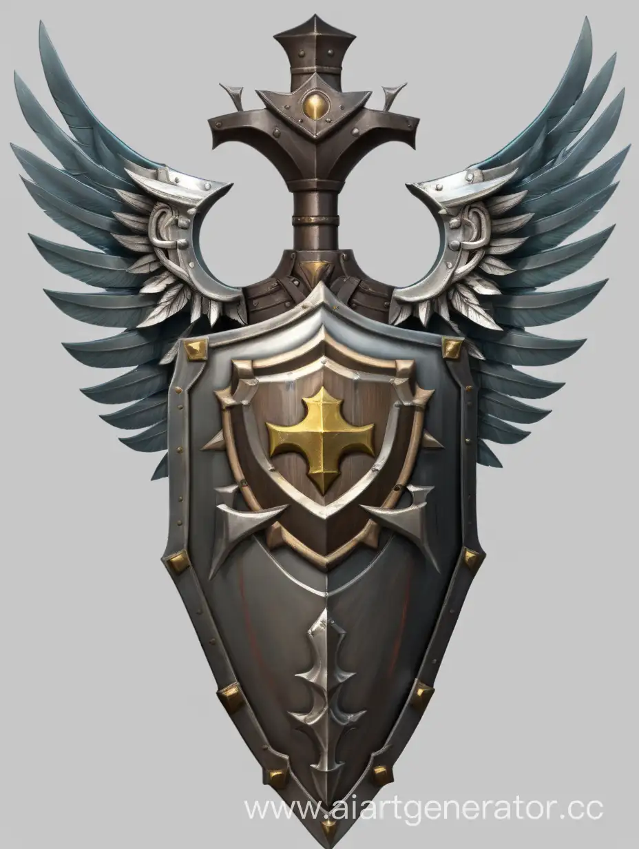 Metallic-Winged-Shield-Defending-Against-Fierce-Forces