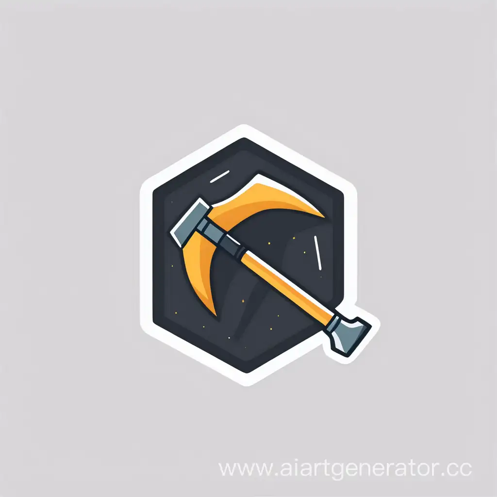 Minimalist-Pickaxe-Shop-Icon-with-Mining-Theme