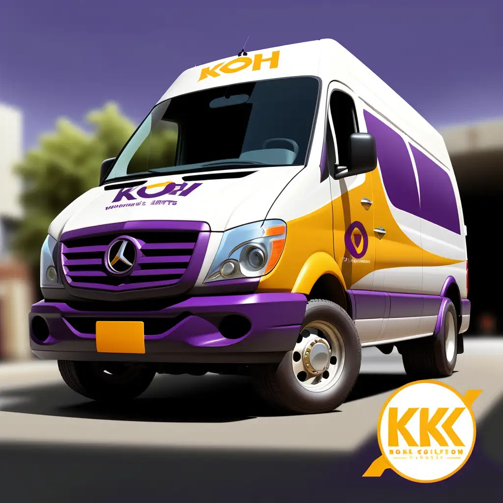 Cargo & Passenger Van Transportation Company
Use exact words & letters to create Logo.
Equipment Color: White
Logo: Koakh Solutions LLC
Slogan: SHATTERING LIMITS, DELIVERING RESULTS
Logo Colors: Purple,Gold, Yellow
