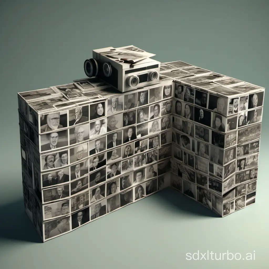 Create a real three-dimensional image that expresses the documentary