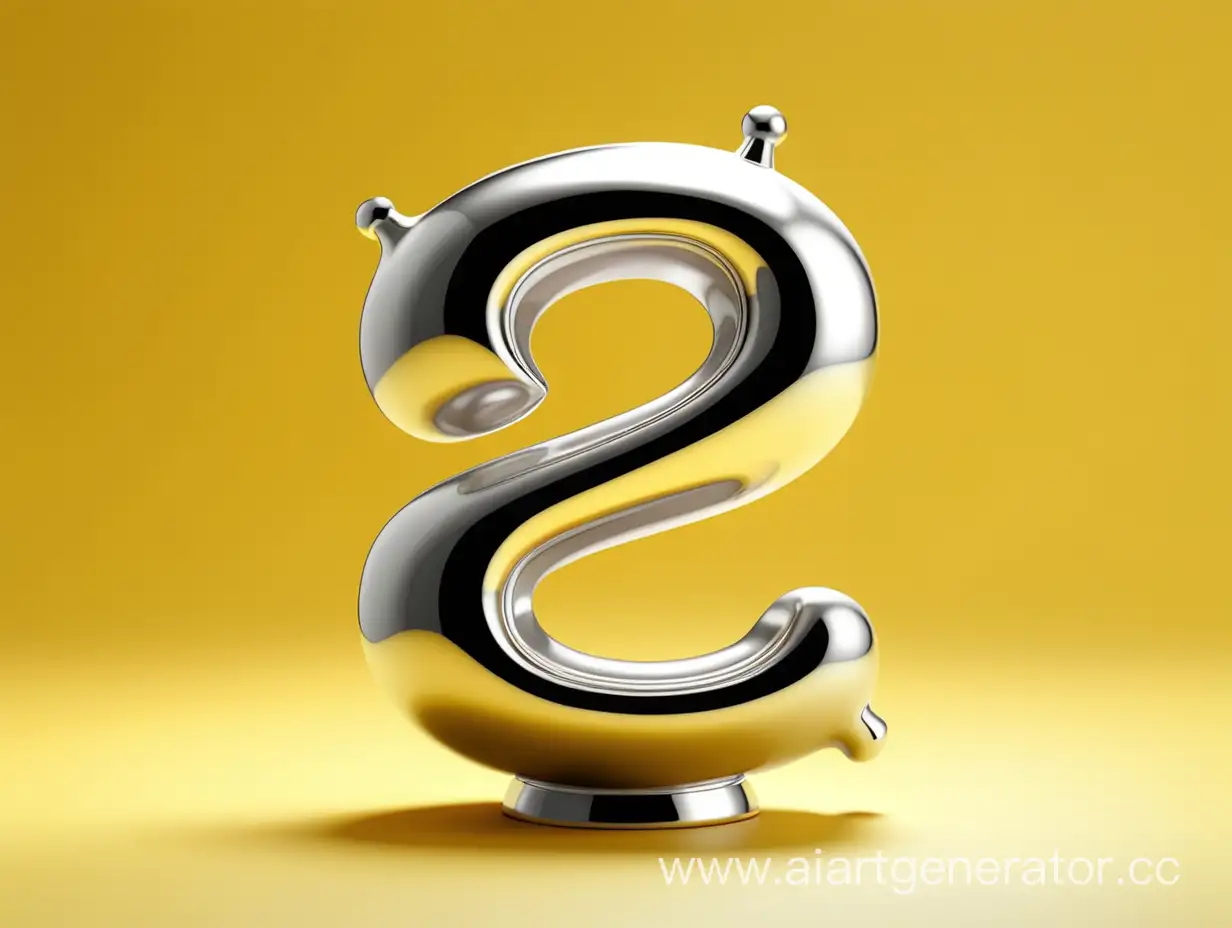 Shiny-Silver-Number-23-on-Vibrant-Yellow-Background