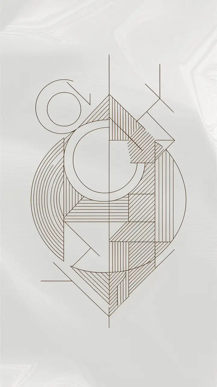 Simple minimalistic line art design pattern