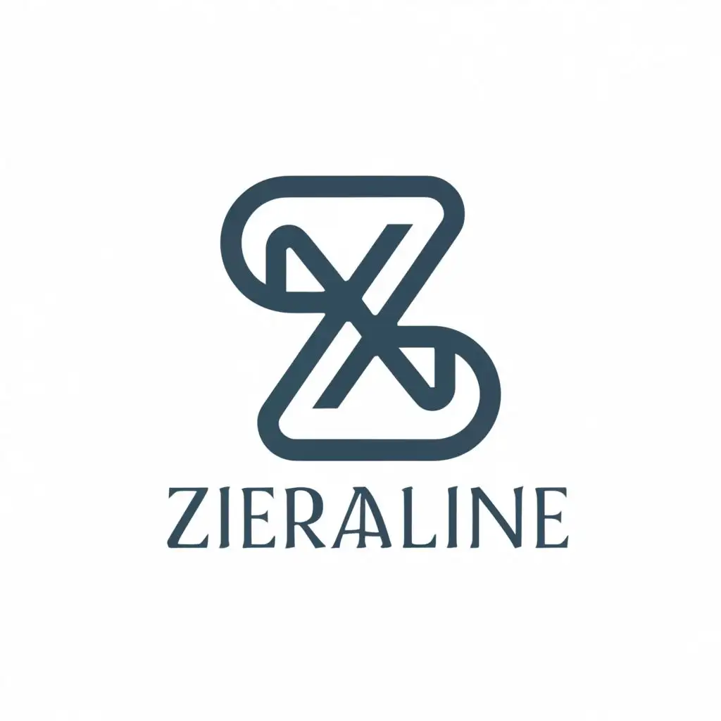 a logo design,with the text "zieraline", main symbol:z,Minimalistic,be used in Retail industry,clear background