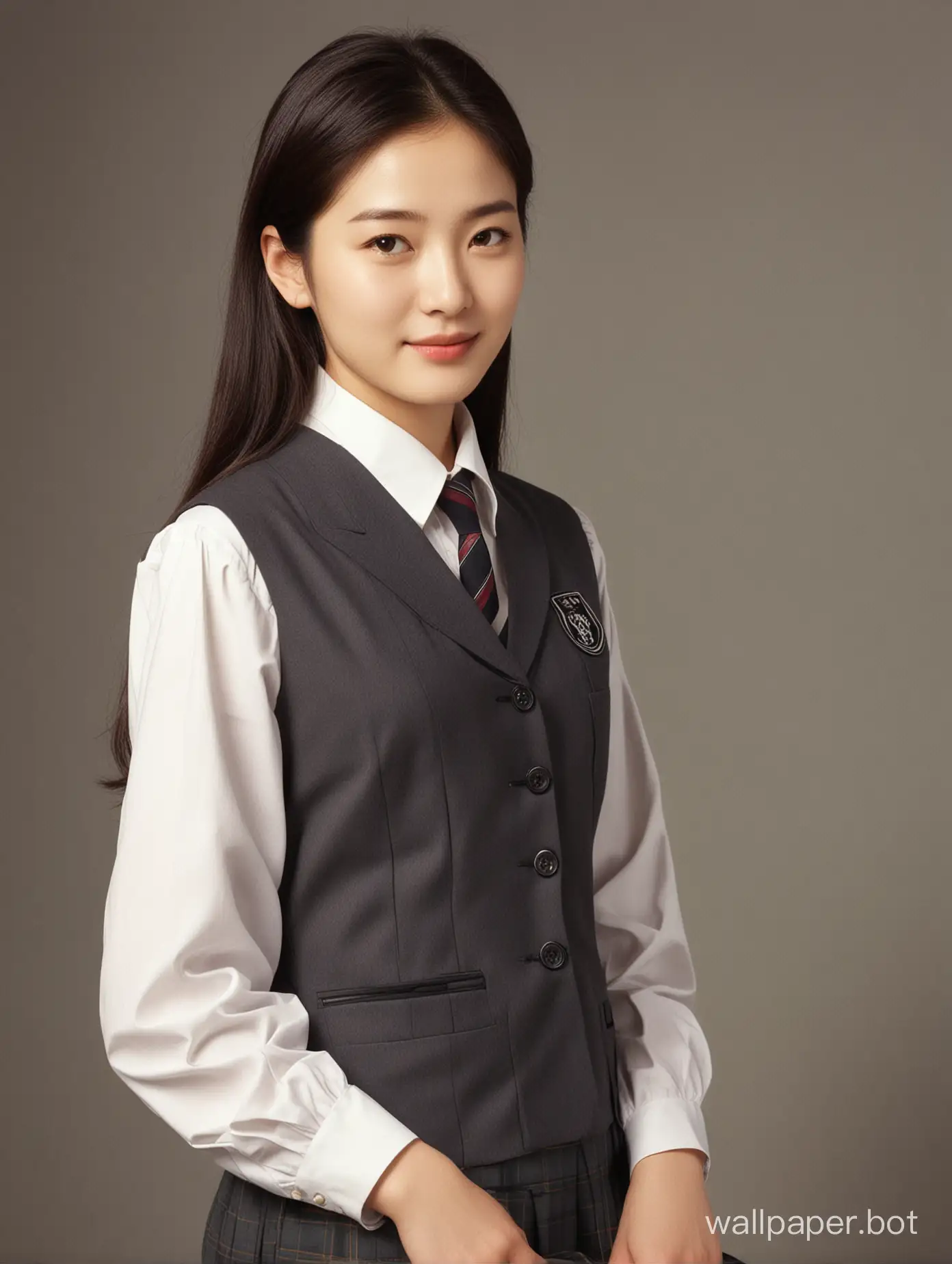 Son Hye Kyo at age 17 years old wear school uniform.