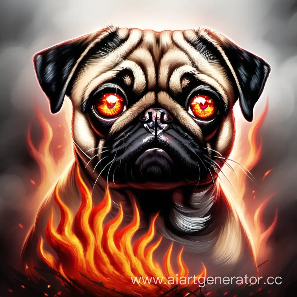 Intense-Pug-with-Fiery-Eyes-Powerful-Canine-Expression