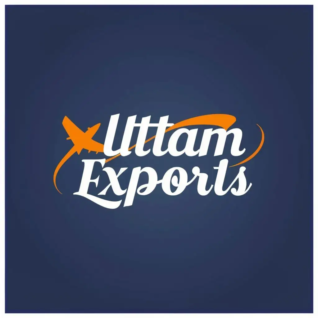 logo, Uttam Exports, with the text "Uttam Exports", typography, be used in Travel industry
