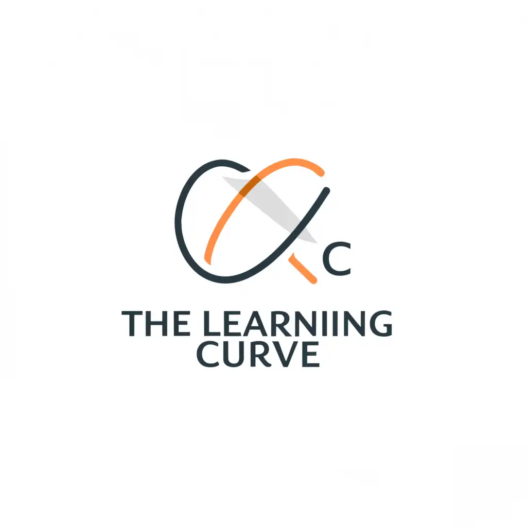 a logo design,with the text "The Learning Curve", main symbol:Learning Curce or LC,Moderate,be used in Education industry,clear background