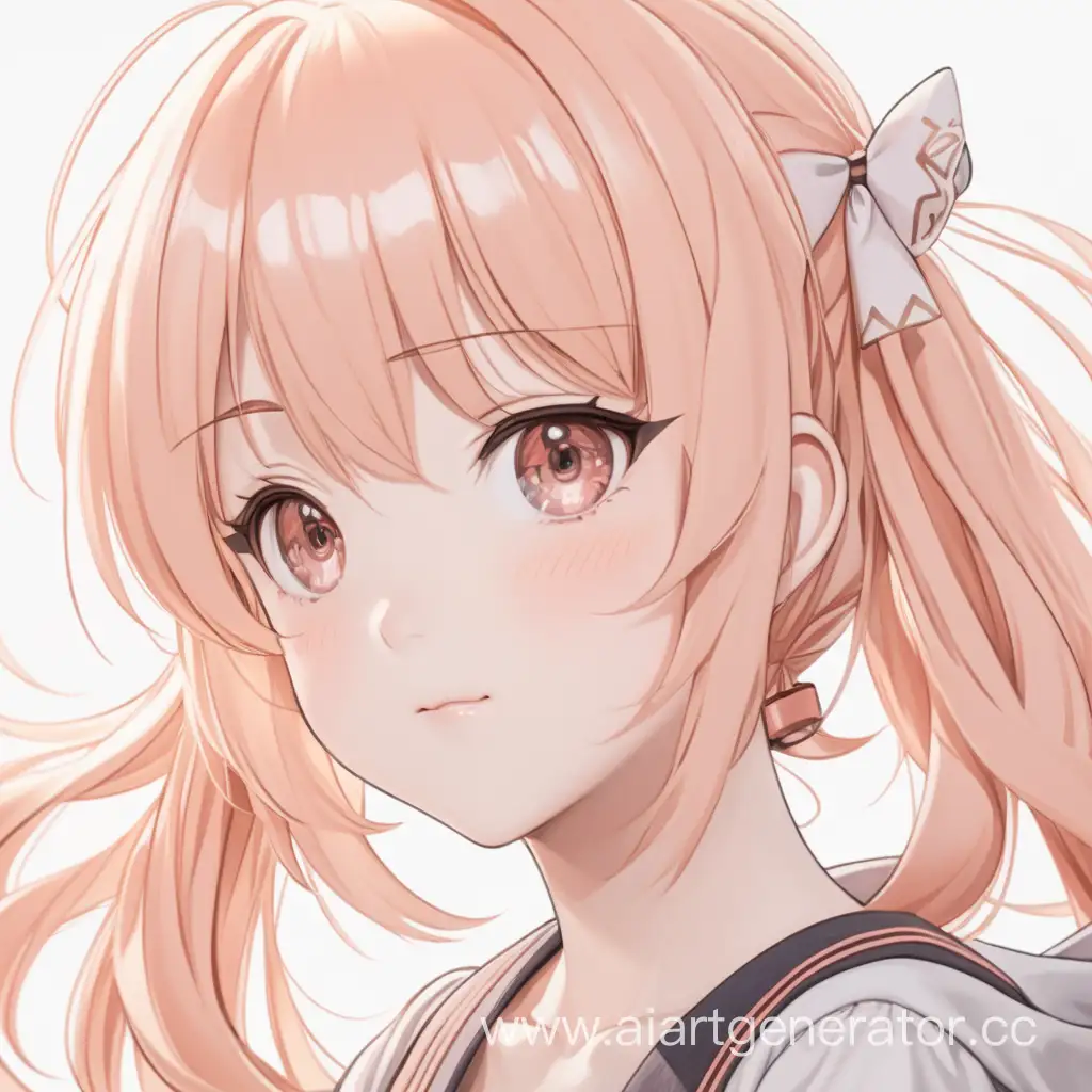 Cute-Anime-Girl-with-Light-PeachColored-Hair