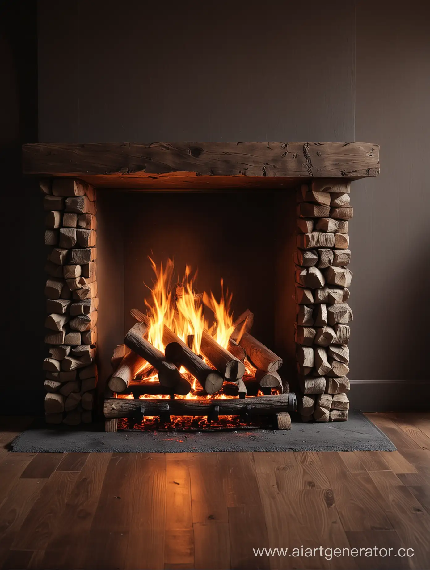 Warm-Fireplace-Ambiance-with-Glowing-Logs