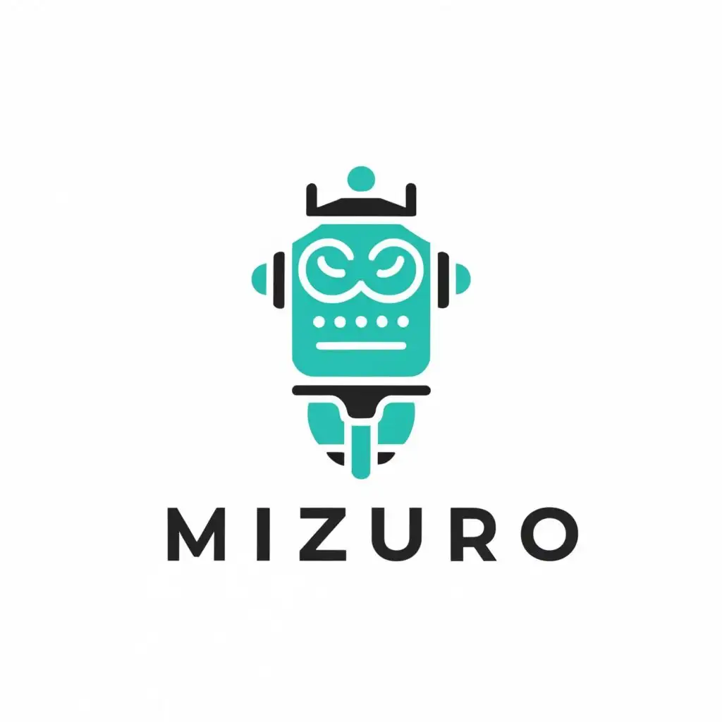 logo, ROBOT, with the text "MIZURO", typography, be used in Technology industry
