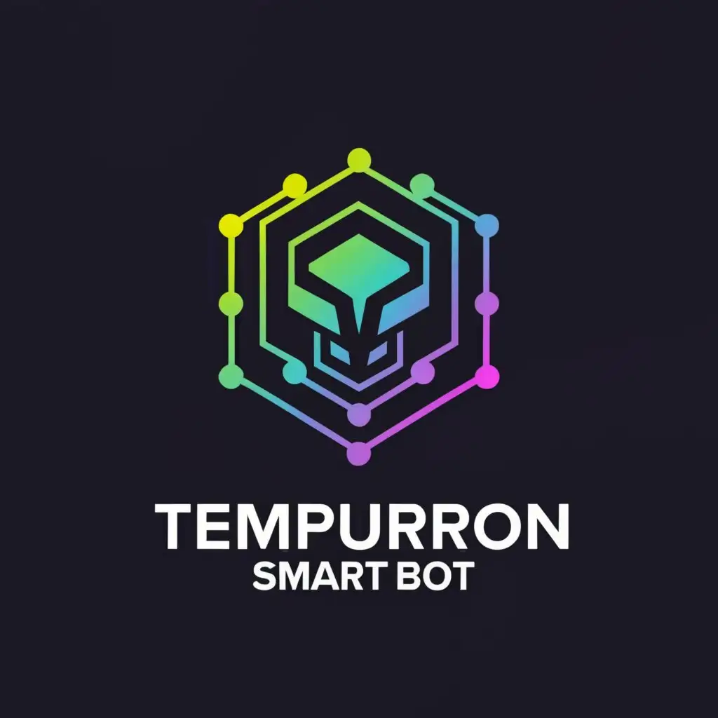 a logo design,with the text TEMPURRON Smart BOT EASY-TO-USE, main symbol:Progressive crypto,complex,be used in Finance industry,clear background