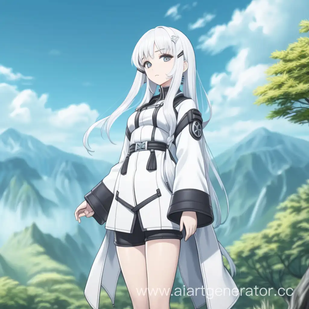 WhiteHaired-Anime-Girl-Standing-Tall-Amidst-Nature