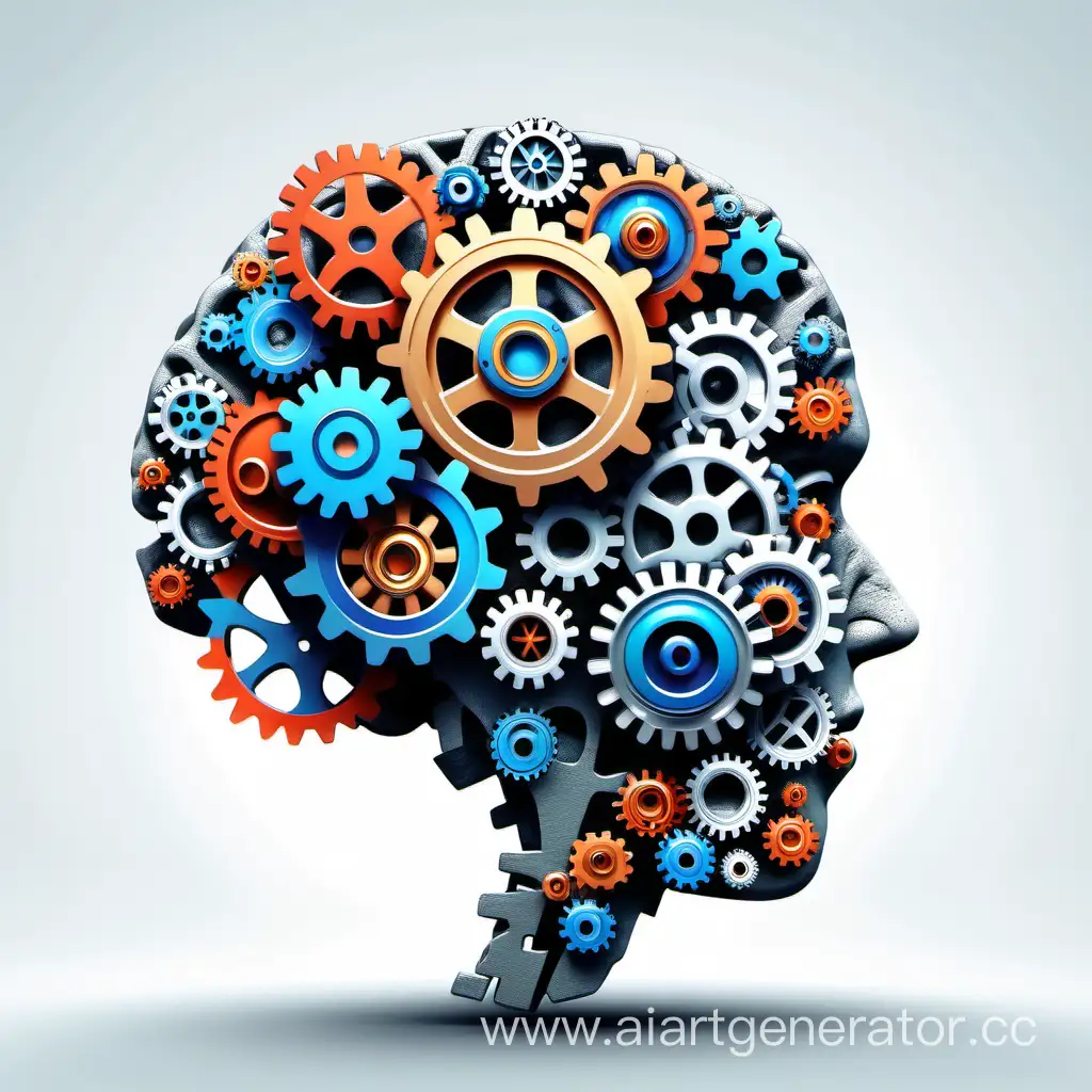 Enhancing-Cognitive-Empathy-Illustration-of-Human-Intellect-with-Gears-on-White-Background