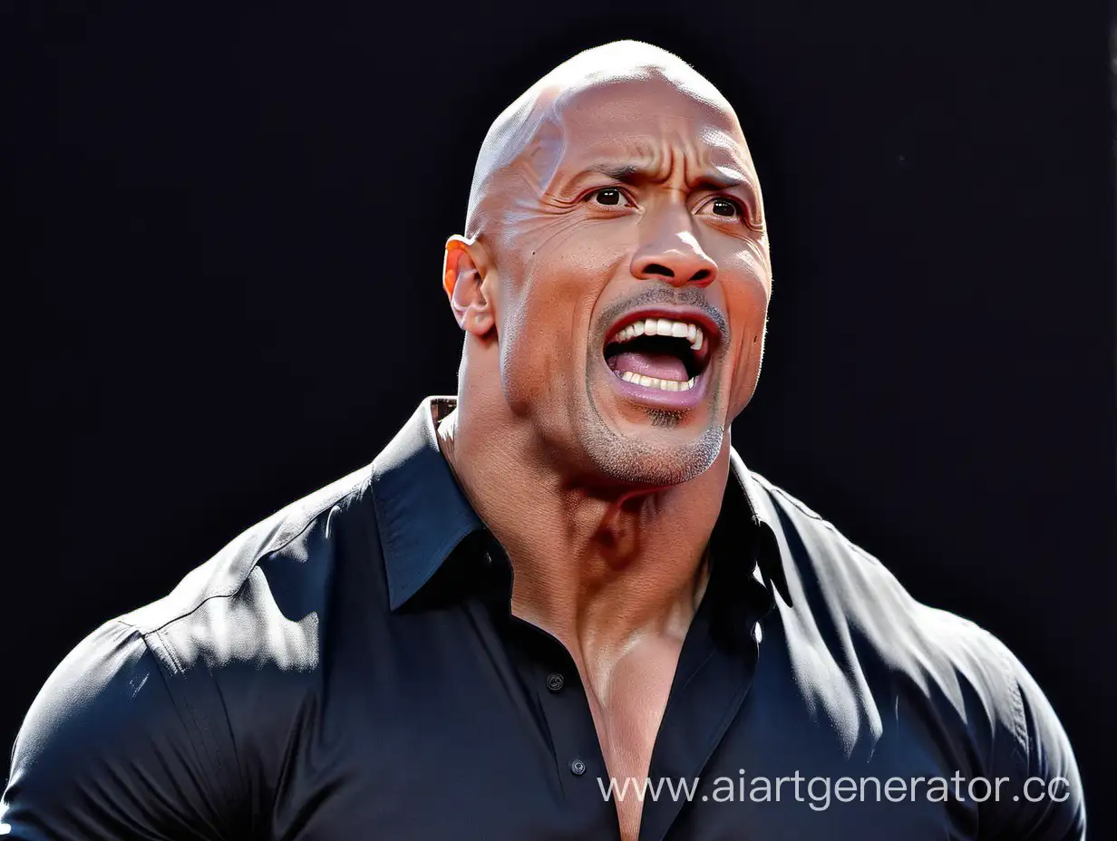 dwayne johnson is so angry