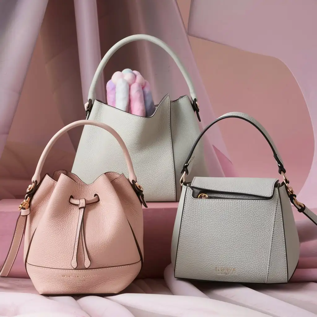 Timeless Geometric Bags in Soft Cotton Candy Colors
