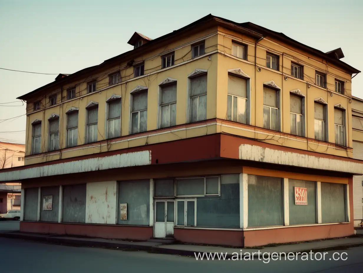 Старый РУССКИЙ комиссионный магазин 80-х годов, Вид с боку




