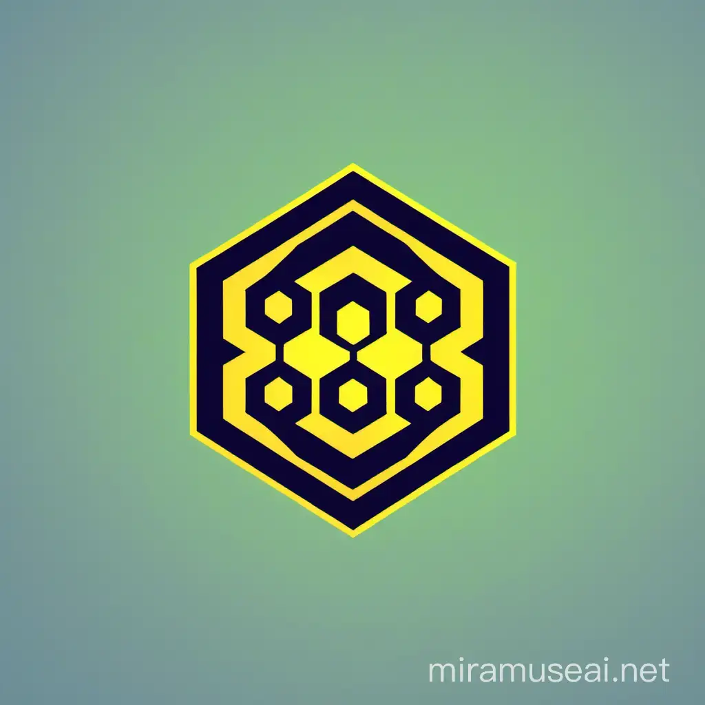 Hive Game Development Discord Logo Inspired by Hornets and Hexagons