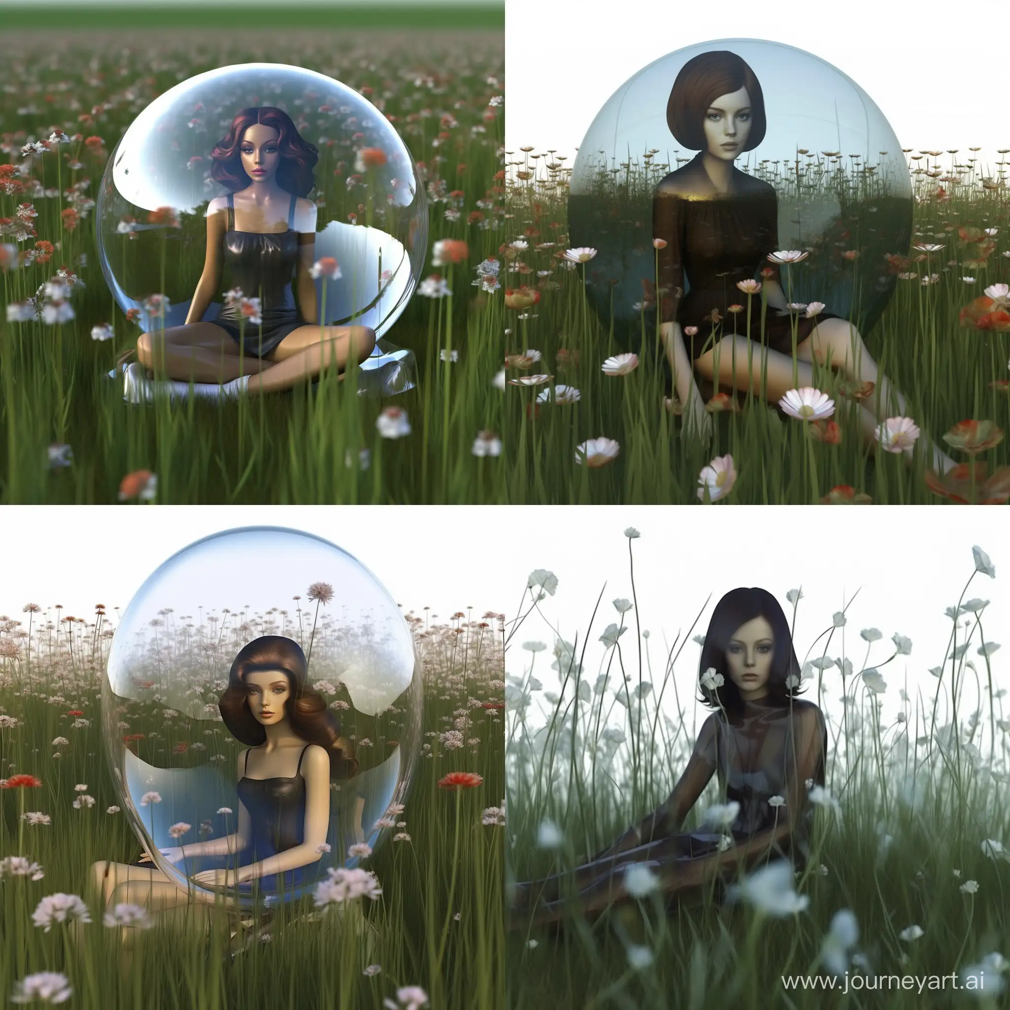 Ethereal-Beauty-Graceful-Woman-Amidst-Blooming-3D-Flowers