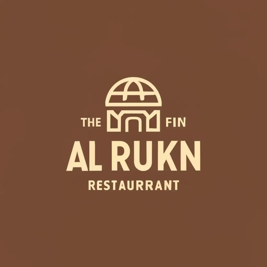 LOGO-Design-for-Al-Rukn-Restaurant-Management-Elegant-Typography-for-Culinary-Excellence