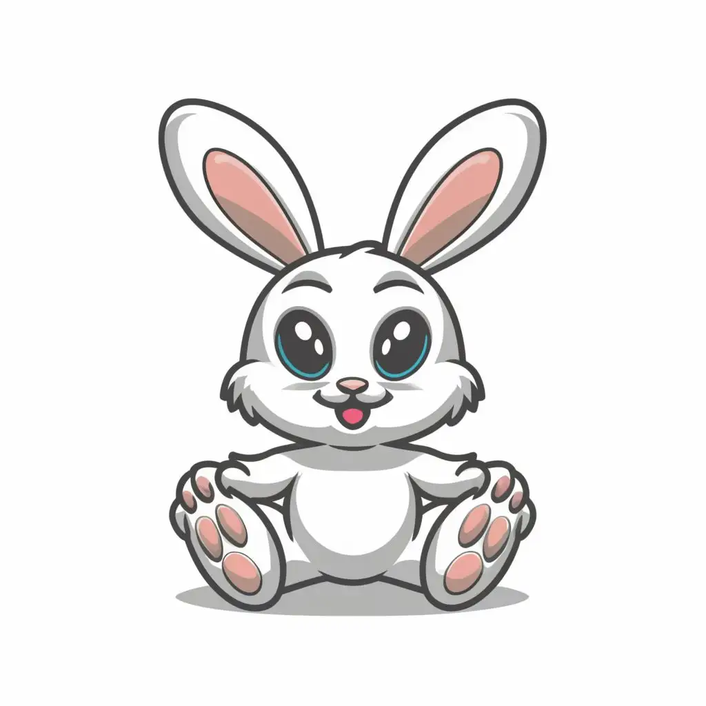 LOGO-Design-For-UltraSharp-Bunny-Vector-Bright-and-Vibrant-Contour-Design