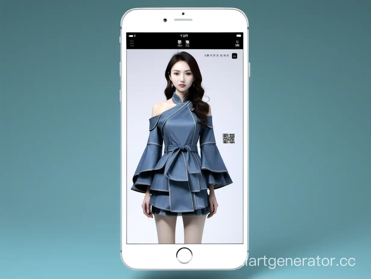 Китайское мобильное приложение, где можно примерять одежду 3D, перед её покупкой