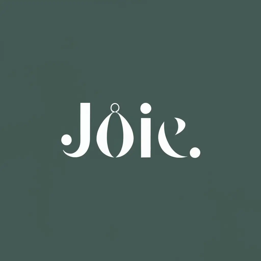 logo, Jewelry, simple, classy, easily recognizable design, with the text "JOIE", typography