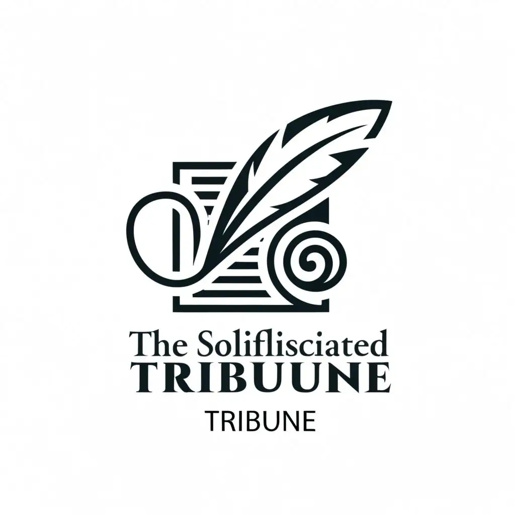 a logo design,with the text "The Sophisticated Tribune", main symbol:A possible aesthetic symbol for a newspaper could be a stylized quill pen combined with an open book.,Moderate,be used in Events industry,clear background