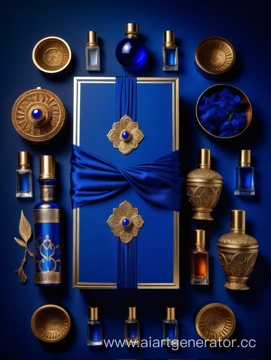 Luxury-GreekThemed-Perfume-Flatlay-with-Royal-Blue-Accents