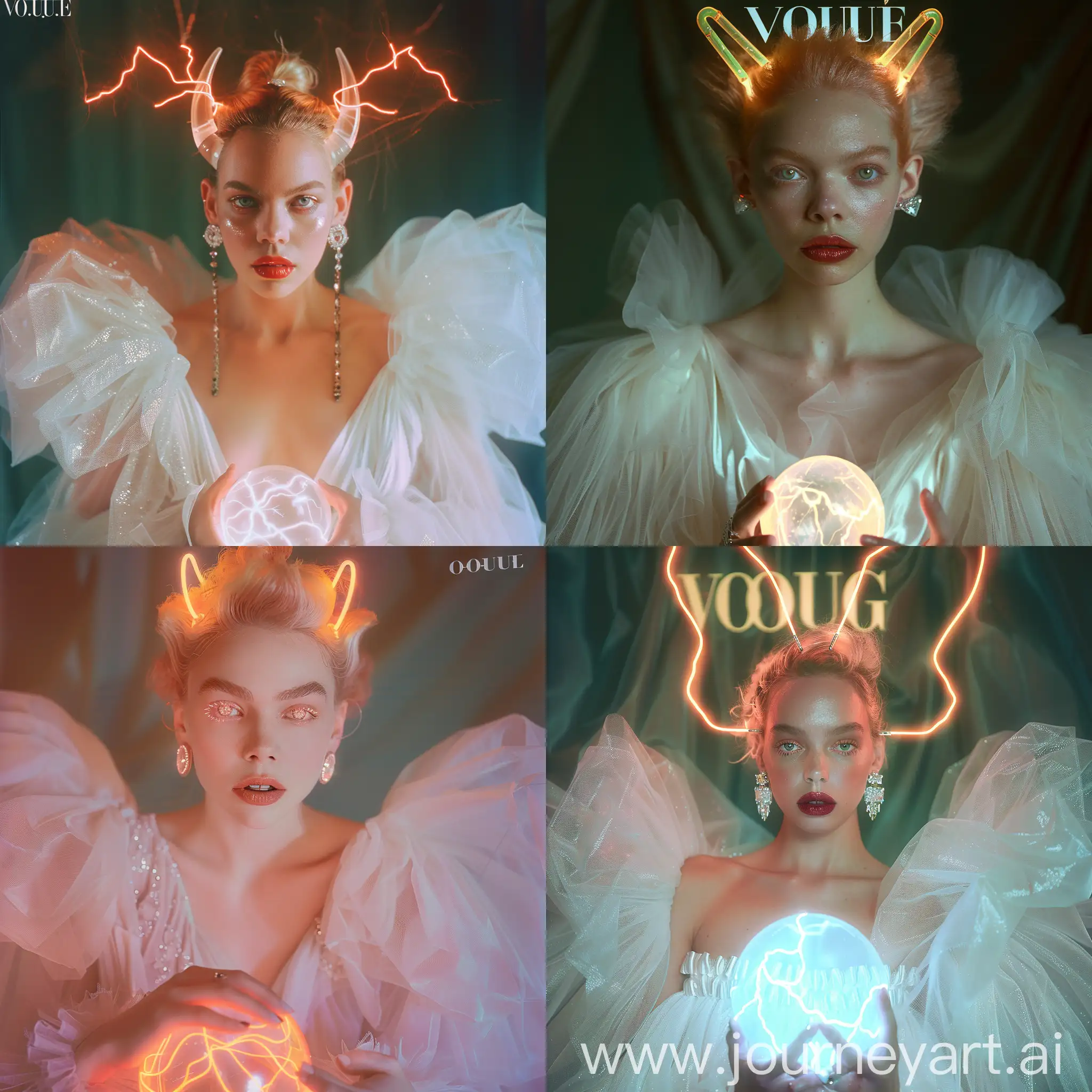 Vogue-Cover-Anya-TaylorJoy-and-Madonna-Embrace-Vampire-Aesthetics-in-Neonlit-Dark-Room