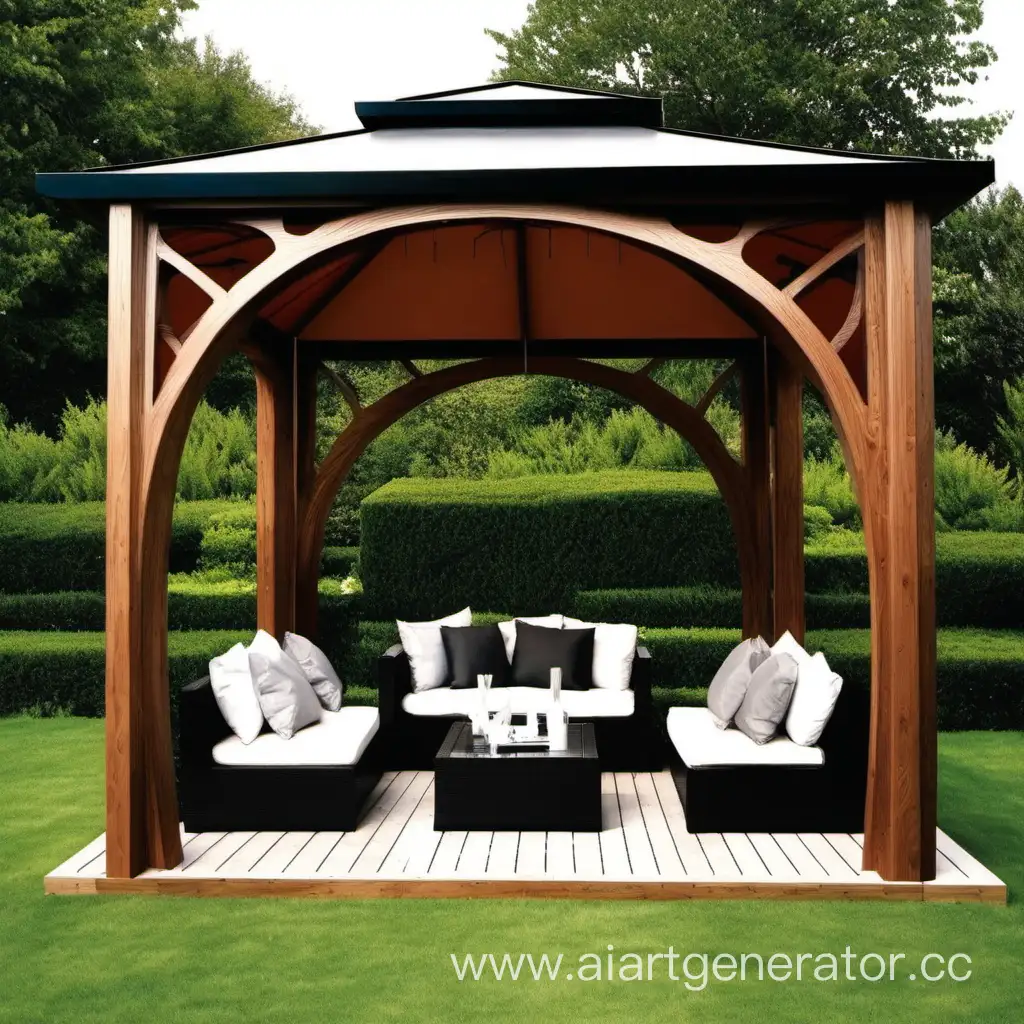 Contemporary-Outdoor-Relaxation-Modern-Gazebo-with-Stylish-Design-and-Comfortable-Seating