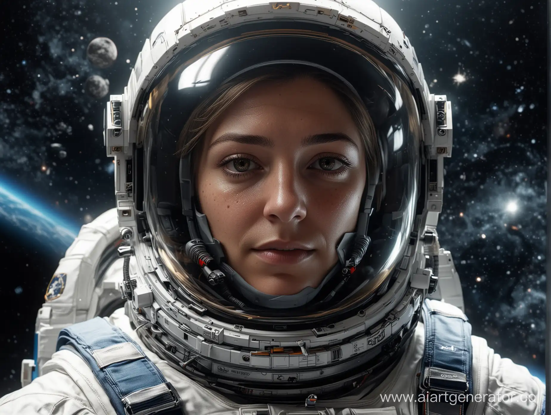 The new XBlast crypto avatar, NOTCOIN, The head of an astronaut in a closed helmet in space, on the protective glass of the helmet it says: HyperXoon, Hyperrealism, 4K