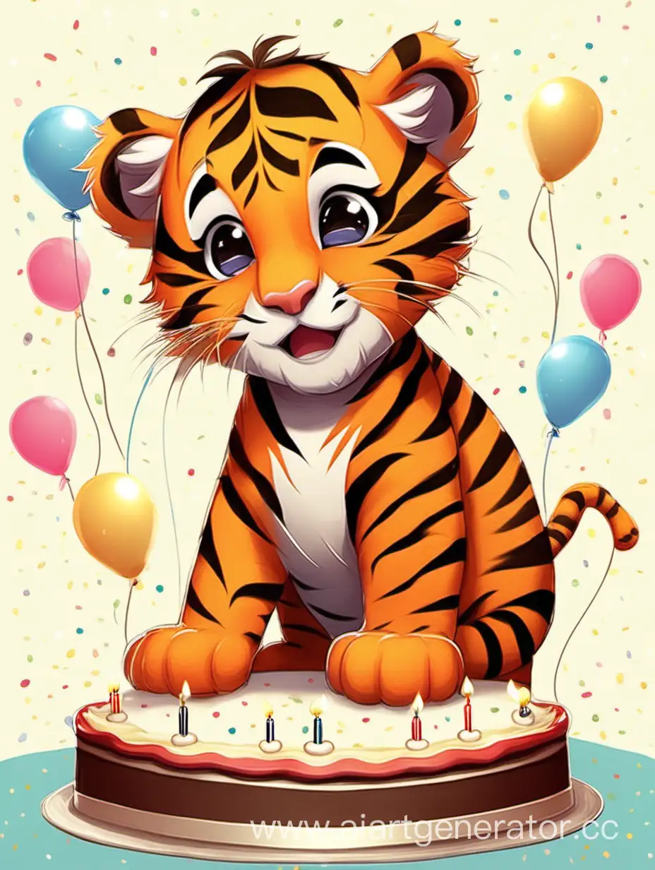 Joyful-Little-Tiger-Birthday-Celebration-with-Colorful-Decorations