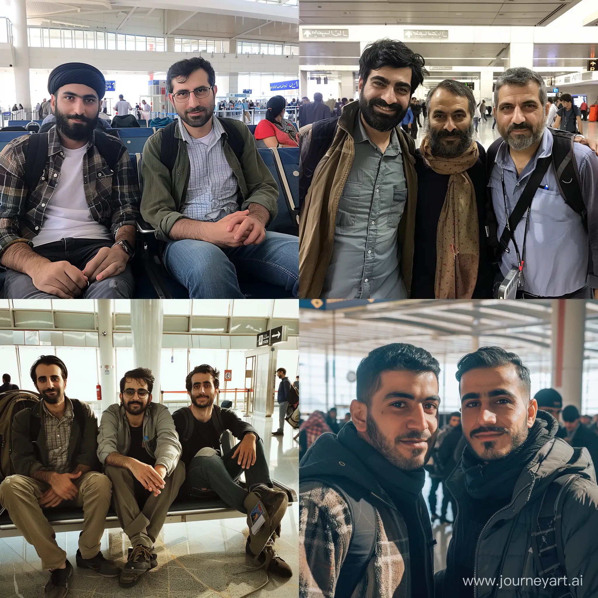 Иранские парни в аэропорту Анталии