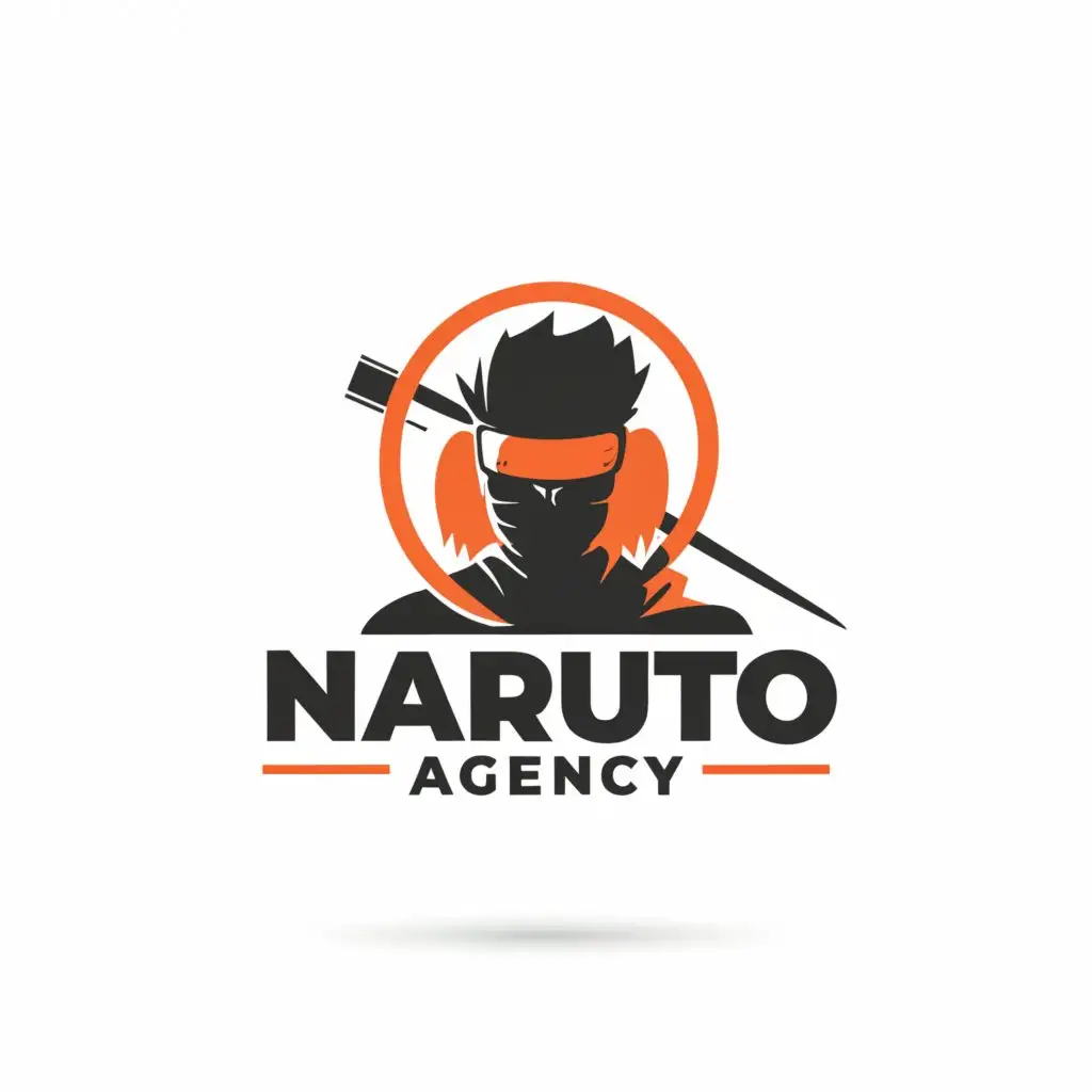 a logo design,with the text "Naruto Agency", main symbol:Ninja,Moderate,be used in Finance industry,clear background