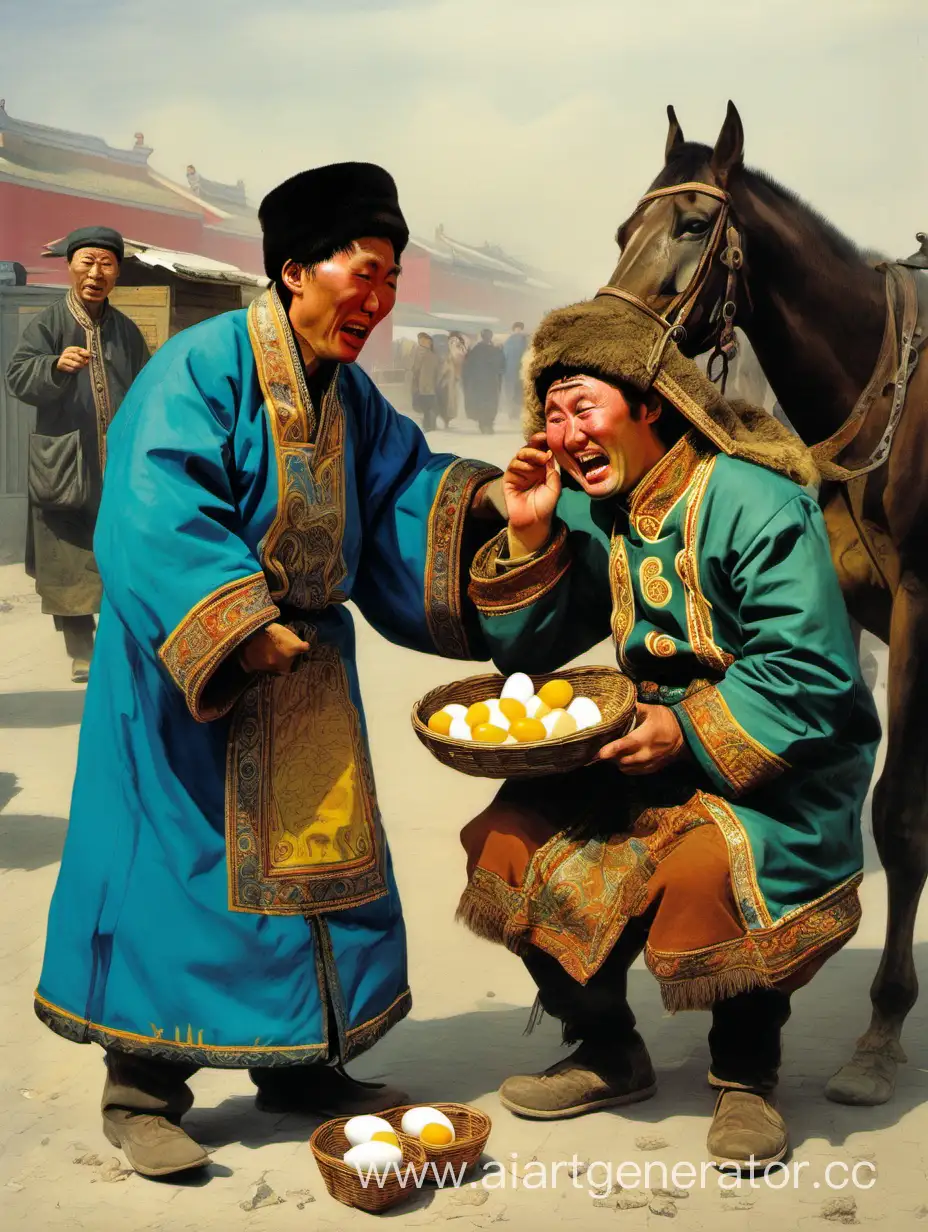 Kazakh-Egg-Seller-Appeals-to-Sympathetic-Chinese-Customer