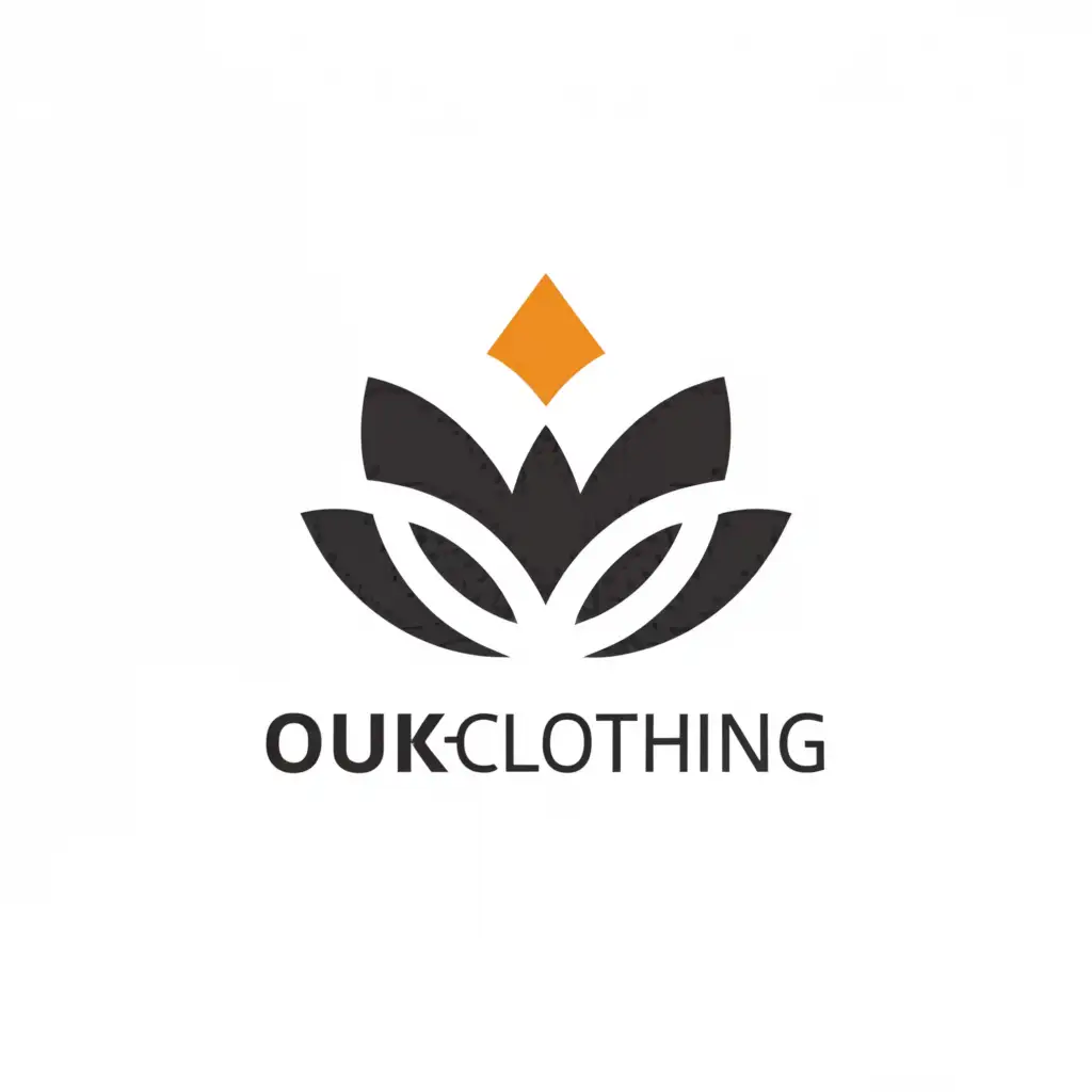 a logo design,with the text "OukClothing", main symbol:Oak lefts,Minimalistic,be used in Religious industry,clear background