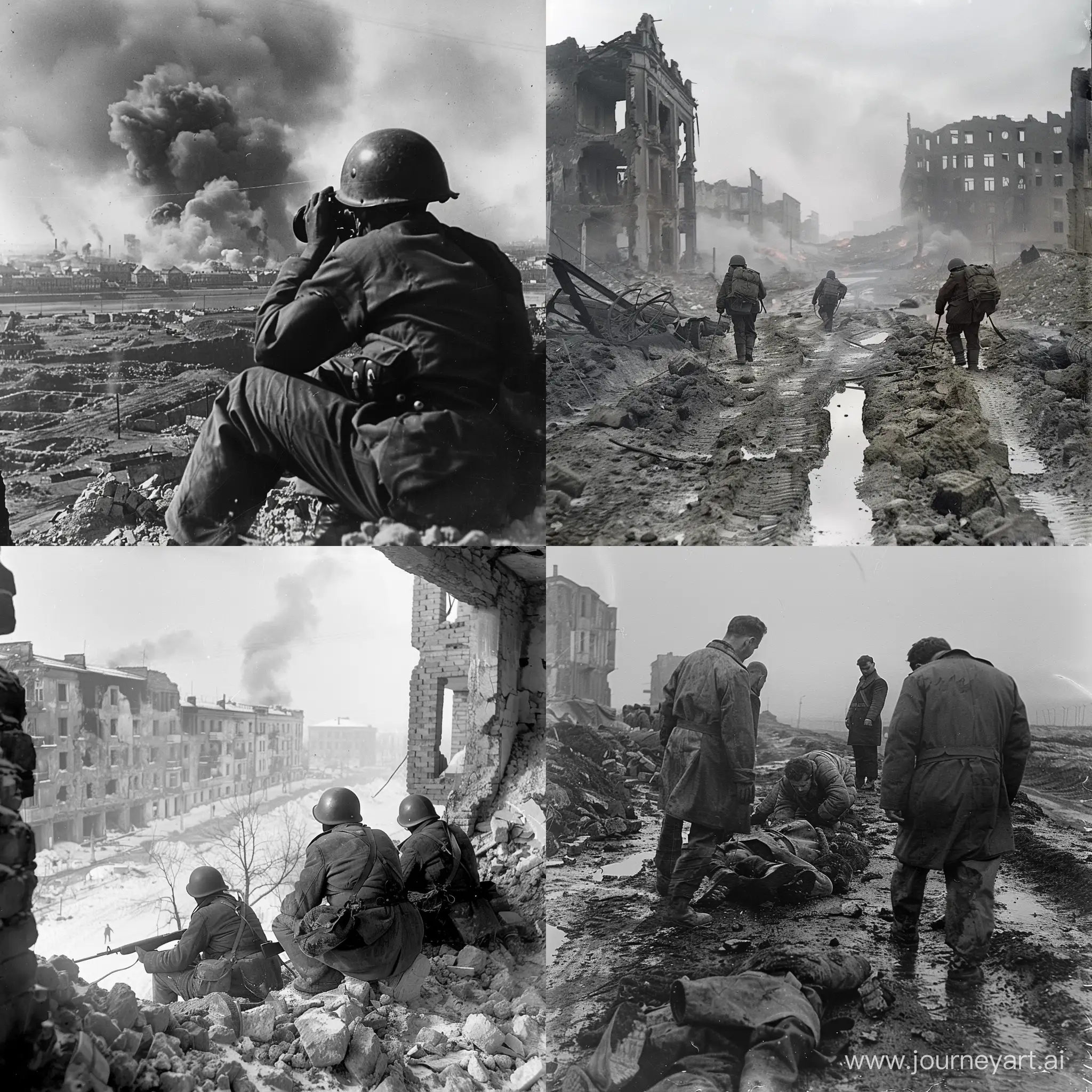 a photo from the battle of stalingrad showing how bad the war is 