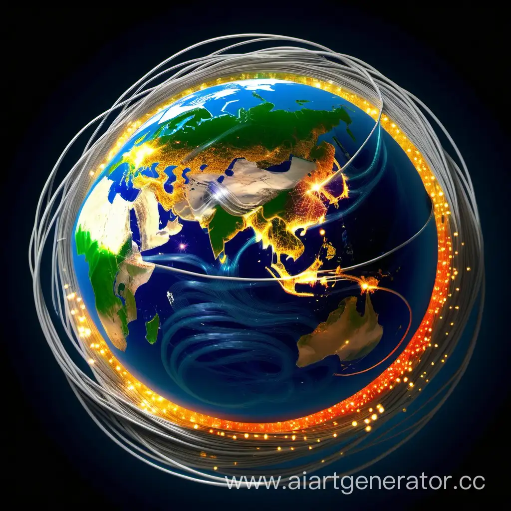 Global-Network-Fiber-Optic-Cables-Encompassing-Earth