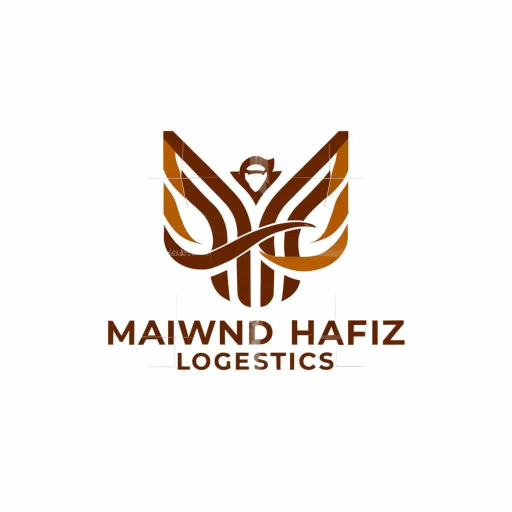a logo design,with the text "Maiwand Hafiz Logistics", main symbol:MH,Moderate,clear background