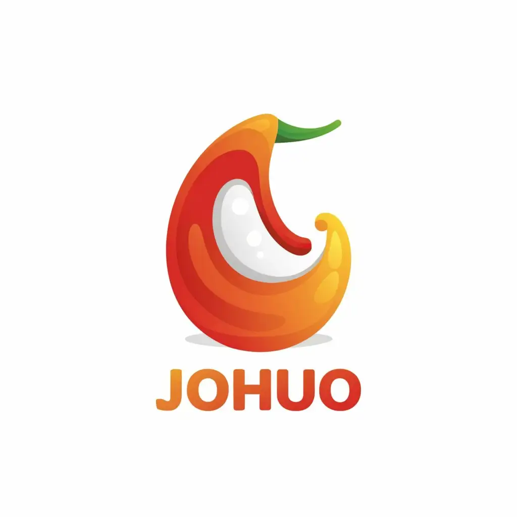 LOGO-Design-For-Johuo-Minimalistic-Pepper-Fire-Symbol-for-Internet-Industry