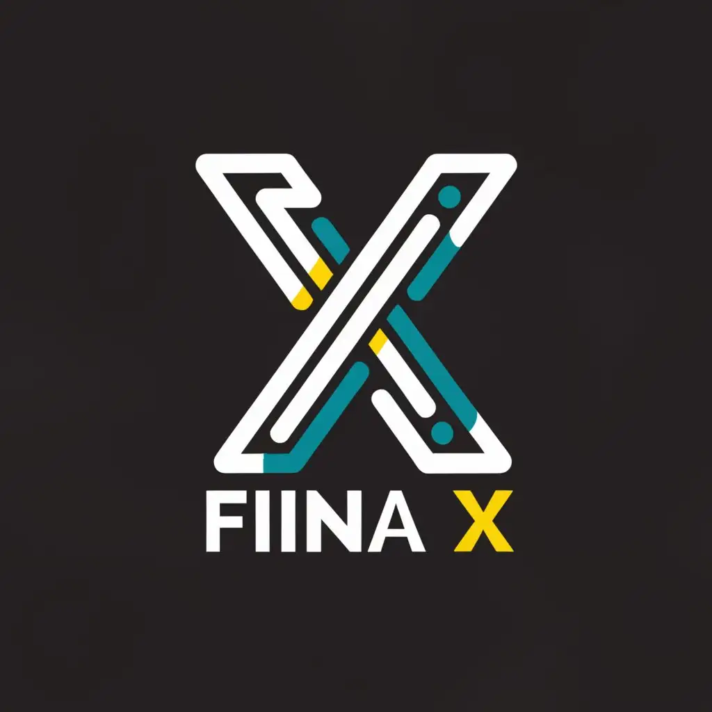a logo design,with the text 'FINNA X', main symbol: 'X', Moderate, be used in Technology industry, clear background